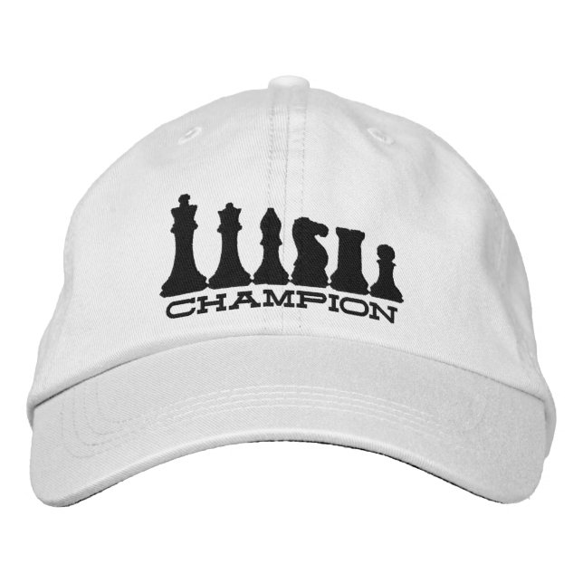Chess Champion Embroidered Hat (Front)