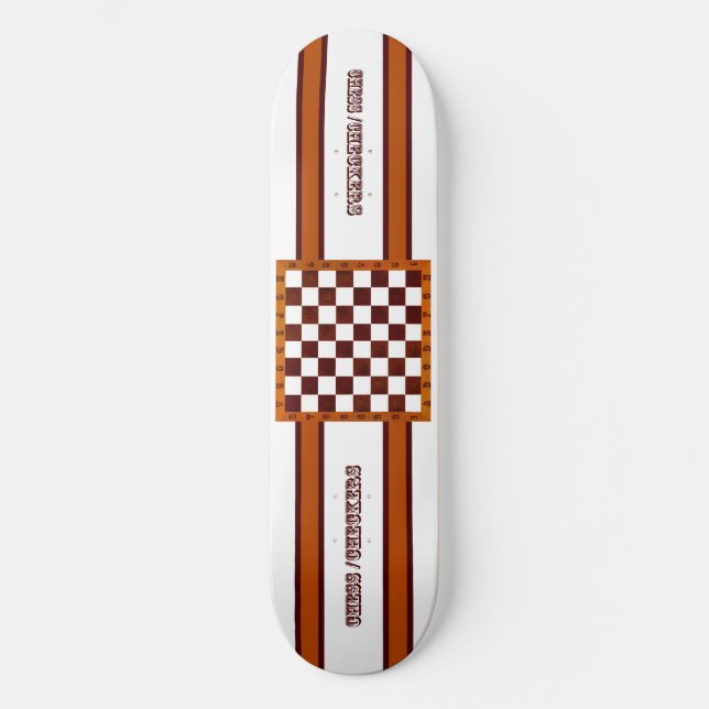 chess / checkers skateboard (Front)