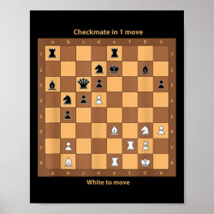 Chess Checkmate, Just Play Chess Quotes Graphic De Poster