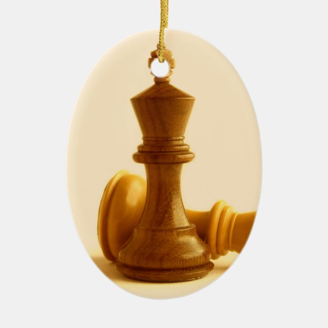 Chess Checkmate Ornament (Front)