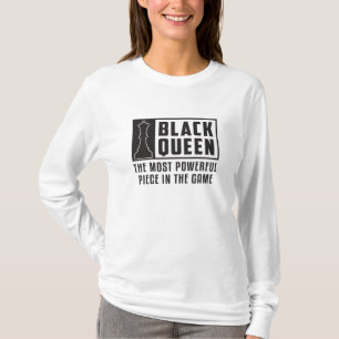 Chess Chess Board Black Queen Checkmate Board Gift T-Shirt