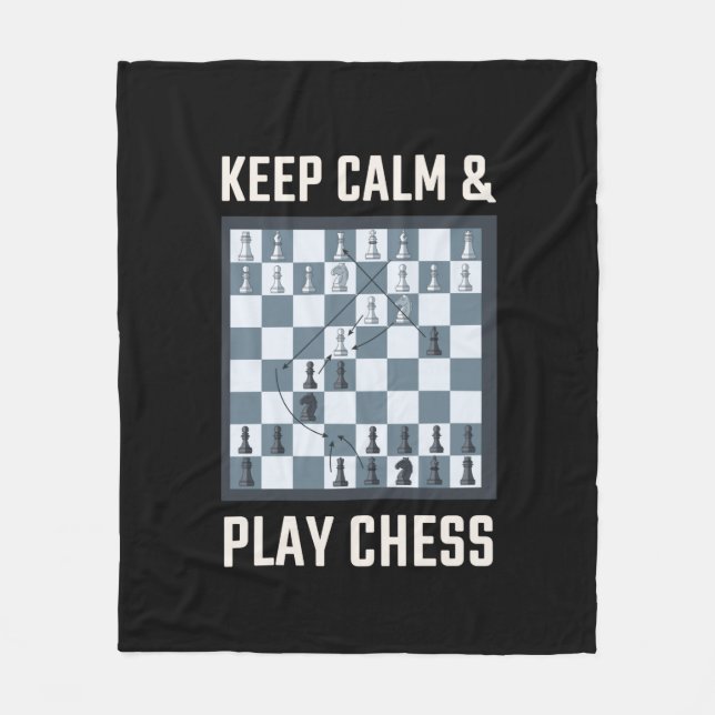 Chess Chess Board Chess Player Fleece Blanket (Front)
