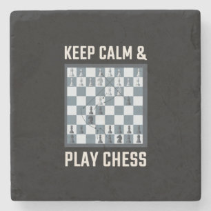 Chess Chess Board Chess Player Stone Coaster