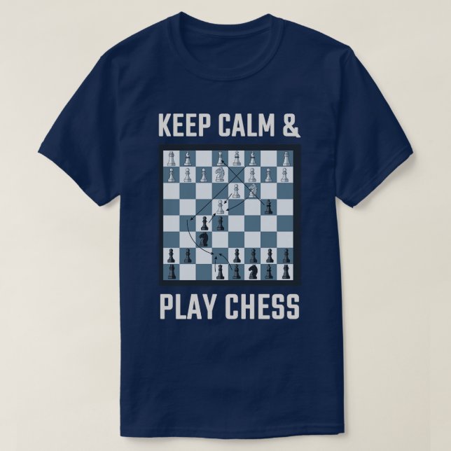 Chess Chess Board Chess Player T-Shirt (Design Front)