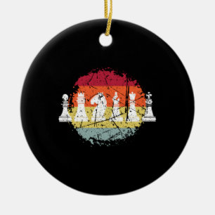Chess Chess Game Chess Pieces Ceramic Tree Decoration