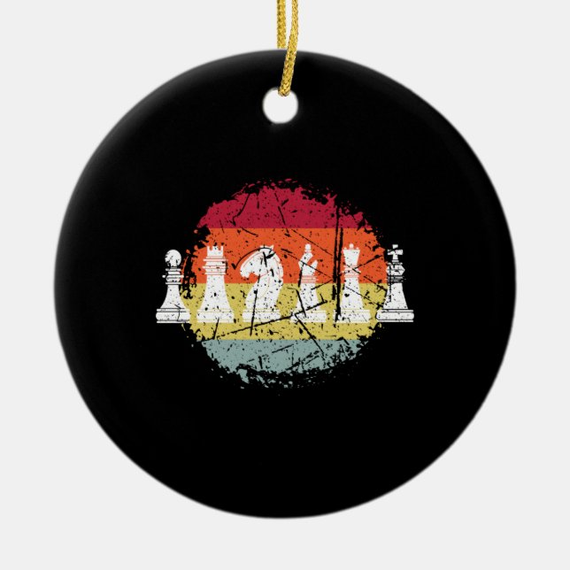Chess Chess Game Chess Pieces Ceramic Tree Decoration (Front)