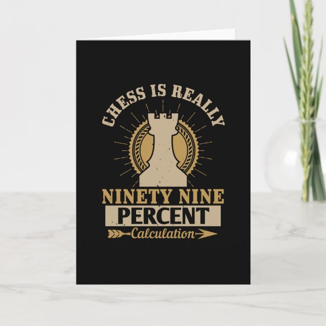 Chess - Chess is really 99% Calculation Card (Front)