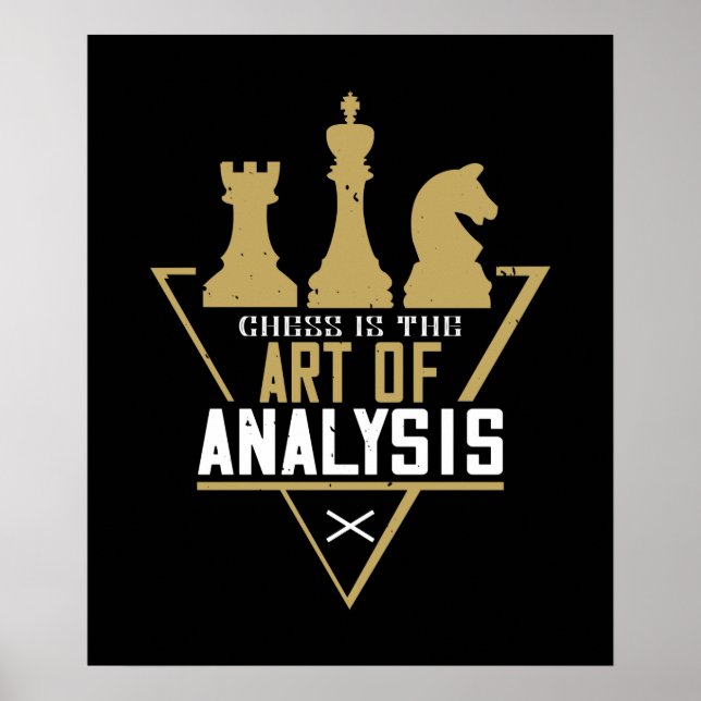 Chess - Chess Is The Art Of Analysis Poster (Front)
