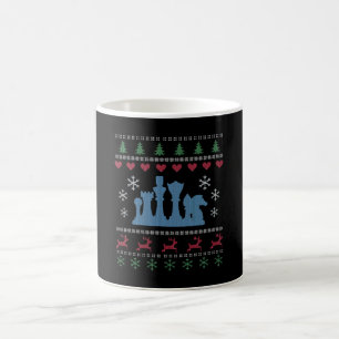 Chess - Chess Pieces Ugly Christmas Coffee Mug