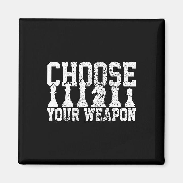 Chess Chess Player Chess Lover Chessmen Vintage  Magnet (Front)