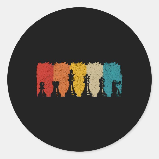 Chess Chess Player Classic Round Sticker (Front)