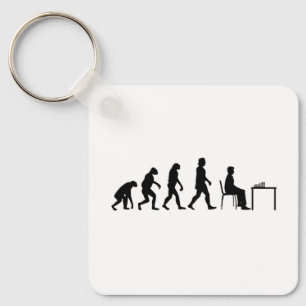 Chess - Chess Player Evolution Key Ring