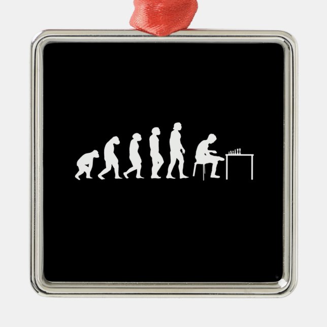 Chess Chess Player Metal Tree Decoration (Front)