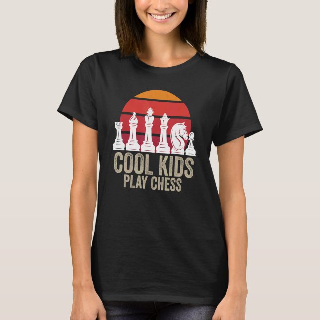 Chess Chessboxing Chess Masters Cool Kids Play Che T-Shirt (Front)