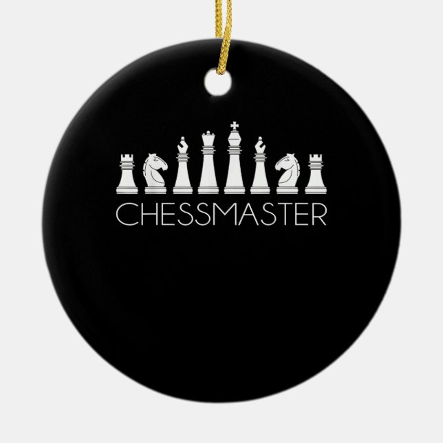 Chess  - Chessmaster Ceramic Tree Decoration (Front)