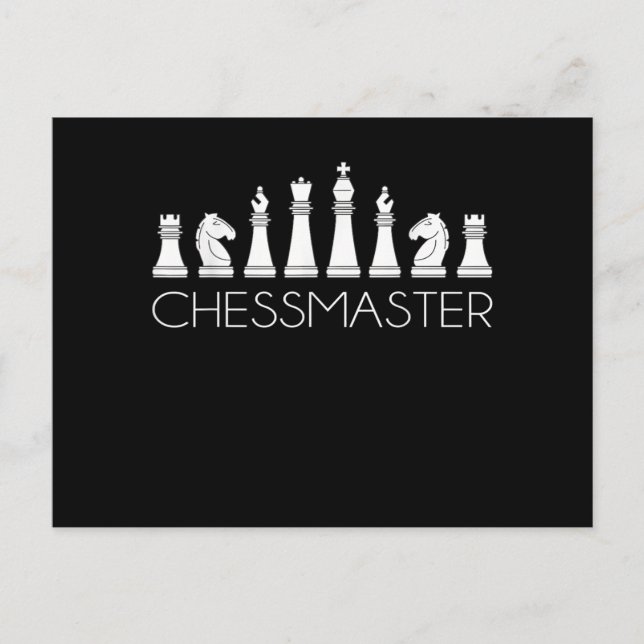 Chess  - Chessmaster Invitation Postcard (Front)