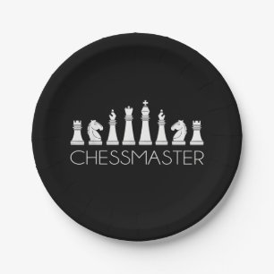 Chess  - Chessmaster Paper Plate