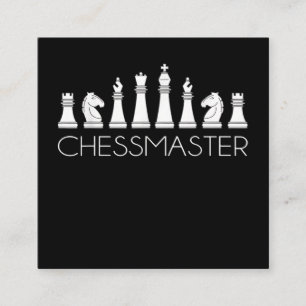 Chess  - Chessmaster Square Business Card