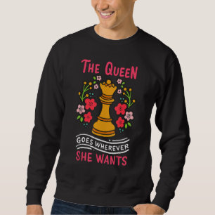 Chess Chessmen Chessboxing Queen Chess Player Gift Sweatshirt