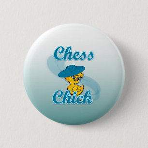Chess  Chick #3 6 Cm Round Badge