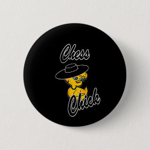 Chess Chick #4 6 Cm Round Badge