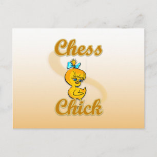 Chess Chick Postcard