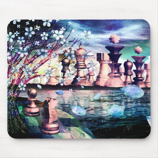 Chess City Fantasy Art "Coming Home" Mouse Mat (Front)
