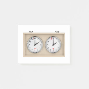 Chess clock post-it notes