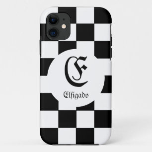 Chess Club Custom Name Initial iPhone 11 Case