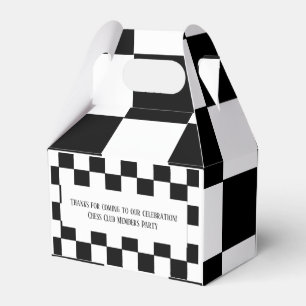 Chess Club Party Customise Name Initial Message Favour Box