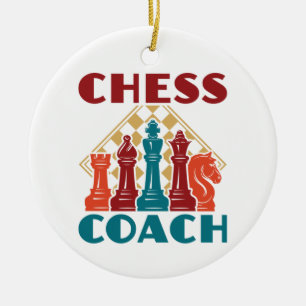 Chess Coach Ceramic Tree Decoration