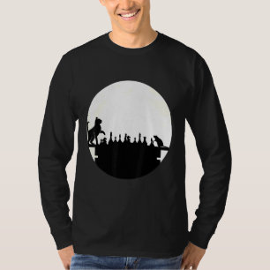 Chess Coach For Men Clothing Mouse Cat Moon Women T-Shirt
