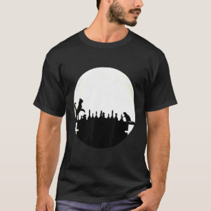 Chess Coach For Men Clothing Mouse Cat Moon Women  T-Shirt