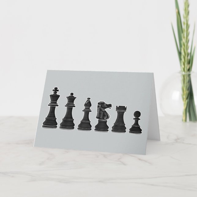 Chess Coach Thank-You Thank You Card (Front)