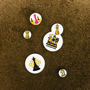 Chess Coins Table Confetti
