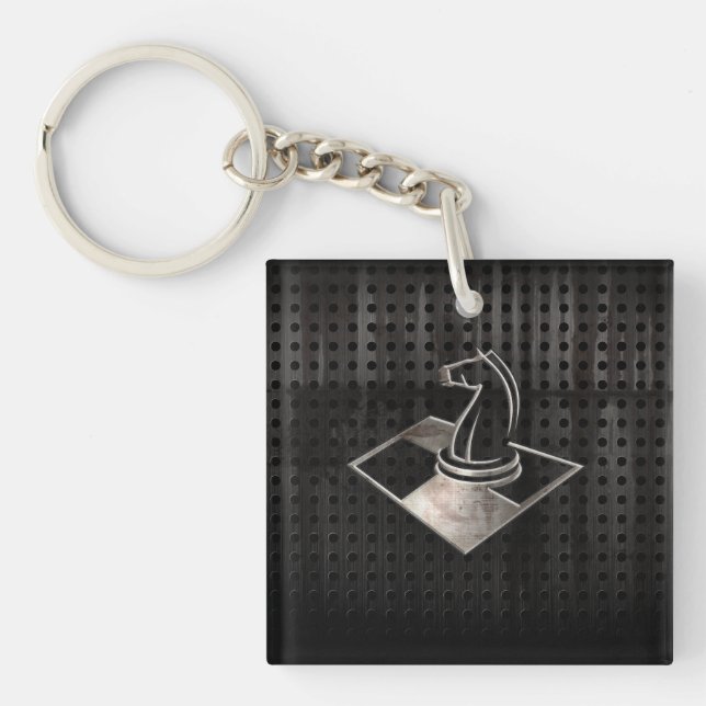 Chess; Cool Black Key Ring (Front)
