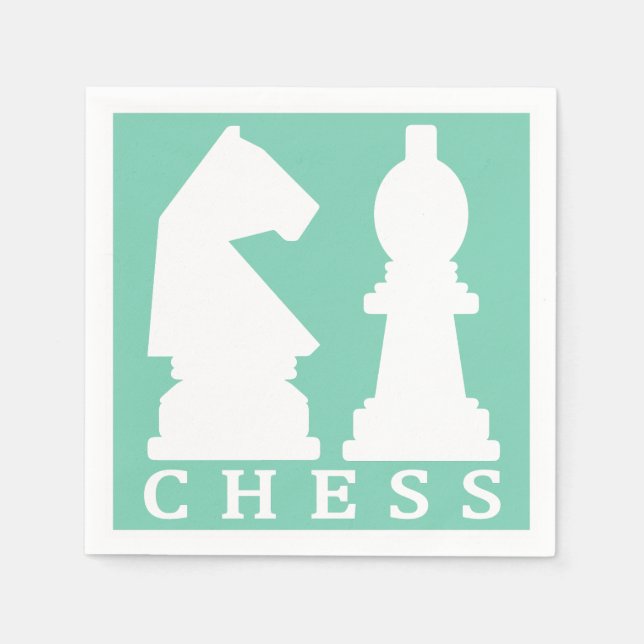 CHESS custom color paper napkins (Front)