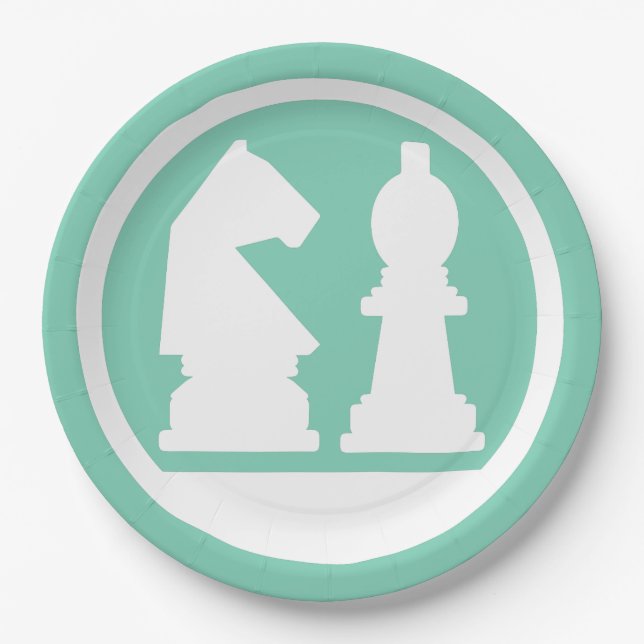 CHESS custom colour paper plates (Front)