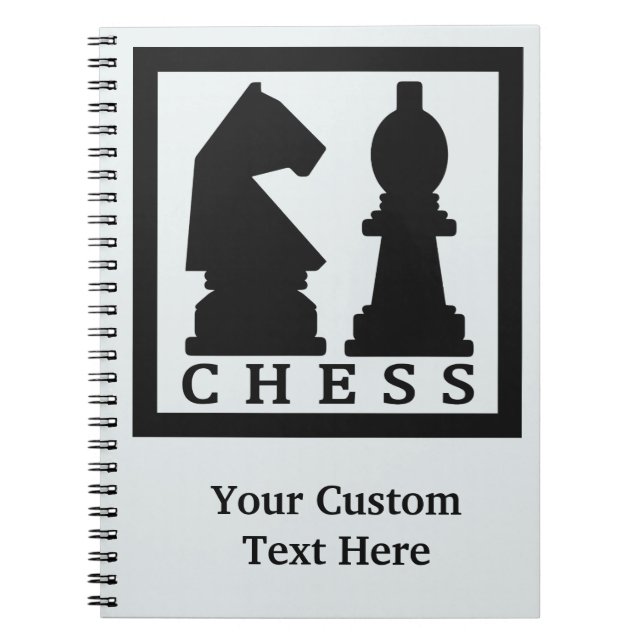 CHESS custom text & color notebook (Front)