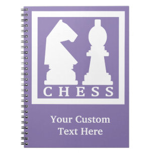 CHESS custom text & color notebook