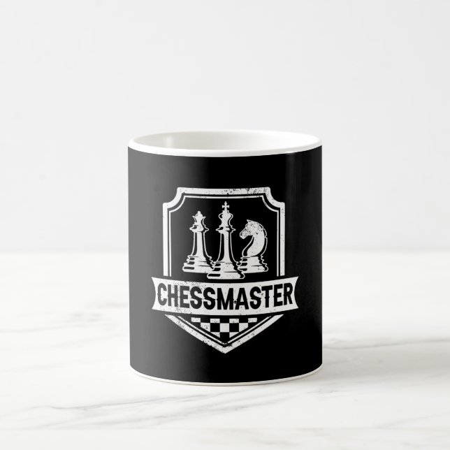 Chess Design With Chessboard For Chess Player Coffee Mug (Center)