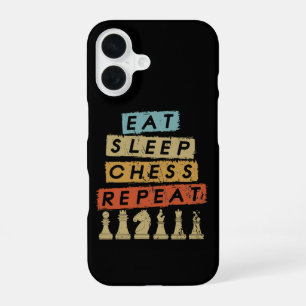 Chess - Eat Sleep Chess Repeat iPhone 16 Case