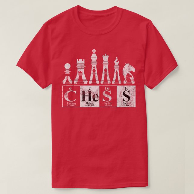 Chess Element Science Chess Nerd Player Premium  T-Shirt (Design Front)