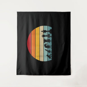 Chess Evolution Retro Vintage Gift For A Chess Tapestry