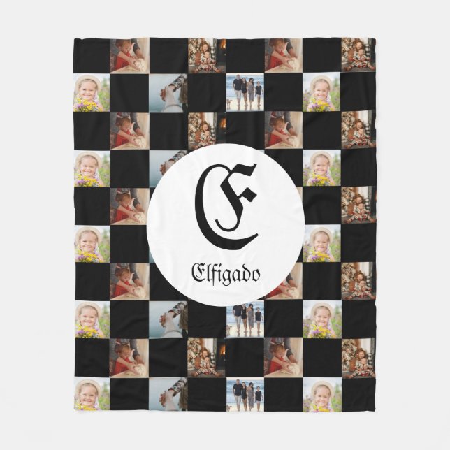 Chess Family Name Photo  Fleece Blanket (Front)
