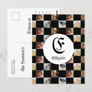 Chess Family Name PhotoThank you Postcard