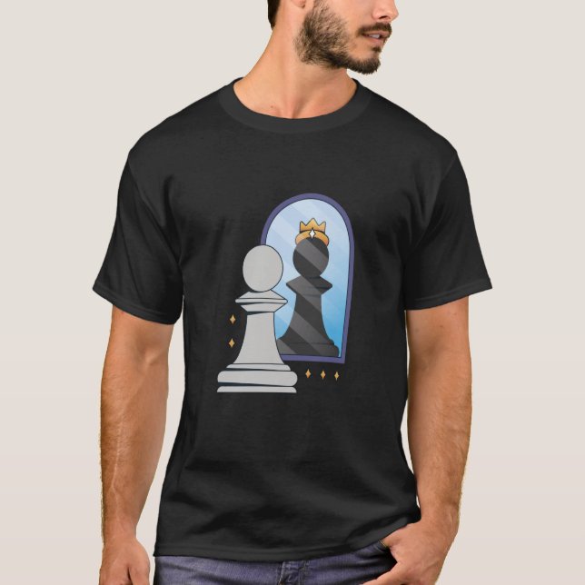 chess figure king game queen horse pieces knight R T-Shirt (Front)