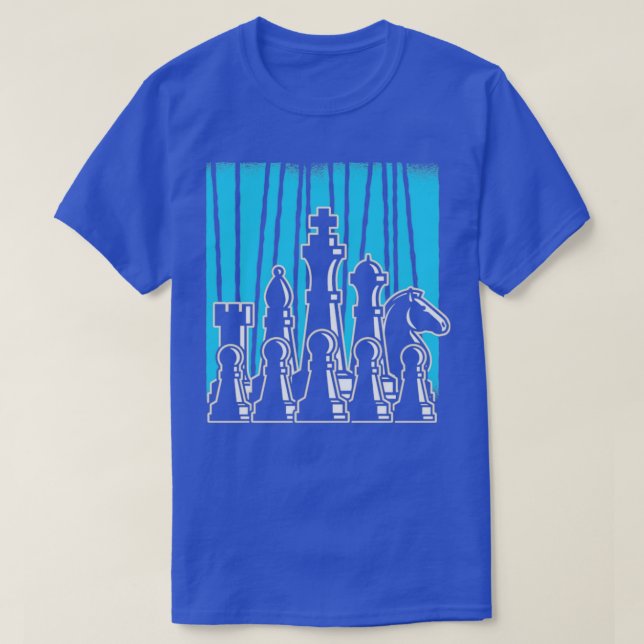 Chess Figures Chess T-Shirt (Design Front)