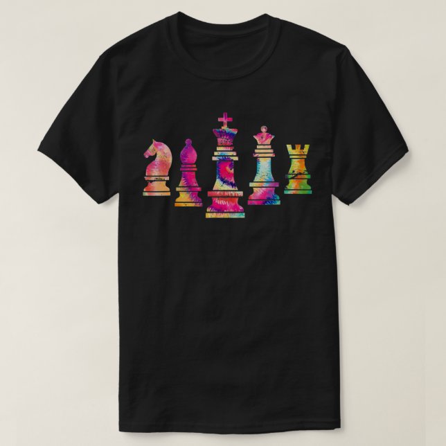 Chess Figures Geek Chess Player Gift Chess  T-Shirt (Design Front)