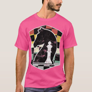 Chess Figures Vintage Chess Player Chess Board T-Shirt